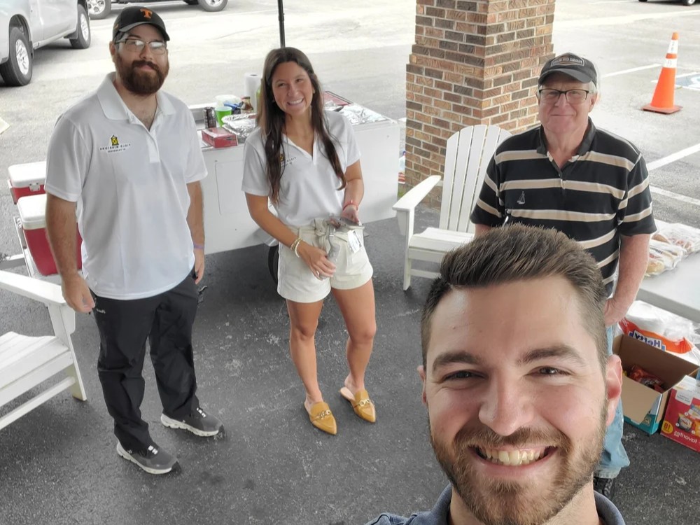 Volunteers and guests at Hope Springs Clinic, July 2023